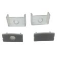 (image for) Silver U04 10x23mm U-Shape LED Aluminum Profile Aluminum Extrusion for LED Strip Light Installation