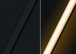 (image for) U02 All Black LED Channel System w/ Smoke Clear Black Diffuser Lens Black Aluminum Extrusion