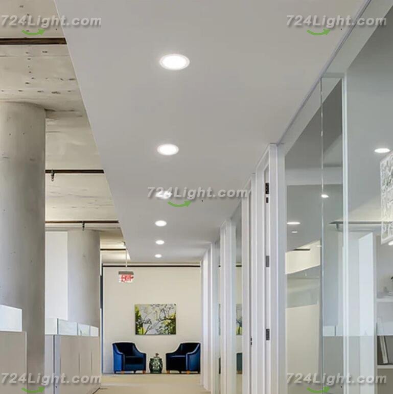 4PCS Pack Low Profie LED Downlight 3W/5W/7W/12W/15W/18W/24W CRI80 Anti-Fog Fixed Head Recessed Ceiling Light