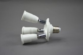 E40 to E27 Screw Base Light Bulb Splitter Screw E27 Socket Converter