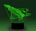 Transportation Images 3D Illusion LED Night Light w/ 16 Colors Remote Touch Switch Adjustable Brightness for Kids Bedroom Decoration