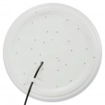 24W 14.96 inch (380mm) LED Ceiling Light Fixture CCT changable & Dimmable with RF controller Round Acrylic Shade White Finish Modern LED Flush Mount