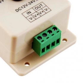 Manual Rotation LED Dimmer 12V-24V DC Switch Wall Mounting