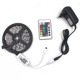 16.4FT/5Mtr 150LEDs RGB LED Strip Light Kit SMD5050 30LEDs/Mtr, WiFI Wireless, Smart APP controlled
