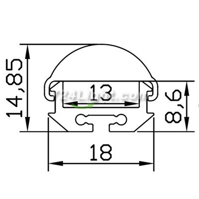 LED Aluminium Channel 1 Meter(39.4inch) LED profile With 60 Degrees Lens For Rigid LED Module 5630 2835 5050 LED Strip