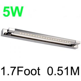 Rotatable 5W LED Bathroom Light 1.7Foot 0.51M 5050LED Mirror lighting With Waterproof Driver Mirror Front Light