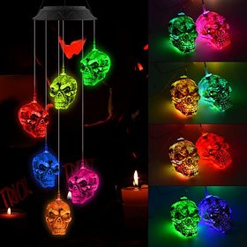 Solar Wind Chimes, Outdoor Waterproof Color-Changing LED Mobile Solar Powered Light for Garden, Party, Yard, Window, Outdoor Decorations