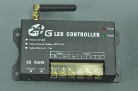 2.4Ghz DC12V - 192W DC24V - 384W 1Channels 16A 2.4G LED Light Single Color Dimmer Controller With Touch Remote