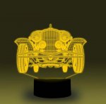 Transportation Images 3D Illusion LED Night Light w/ 16 Colors Remote Touch Switch Adjustable Brightness for Kids Bedroom Decoration