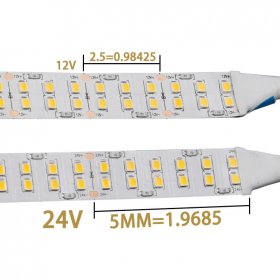 12V 2835LED DOUBLE ROW STRIP LIGHT 240LEDS/METER 12V2835 LOW VOLTAGE HIGH BRIGHTNESS STRIP LIGHT 5M (16.4FT) 2835STRIP LIGHTSS