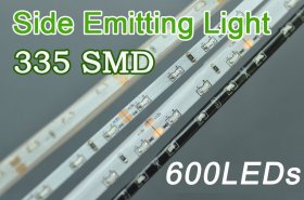 Side View Emitting Light Strip SMD 335 LED Strip Single Color Flexible Light Strip 5m (16.4ft )600LEDs