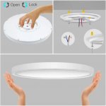 12 Inch 24W Flush Mounting Modern LED Ceiling Lights for Bedroom, Kitchen, Bathroom