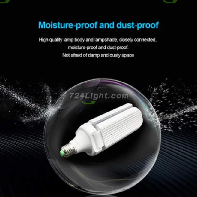 45W Deformable LED Garage Ceiling Lights 4500LM 6500K White 400 Watt Equivalent CRI80+ E26/E27 Base