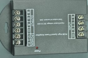 DC12-24V 288-576W RGB High Speed Power Amplifier 3 Channels 24A Output Current Common Anode For LED Strip