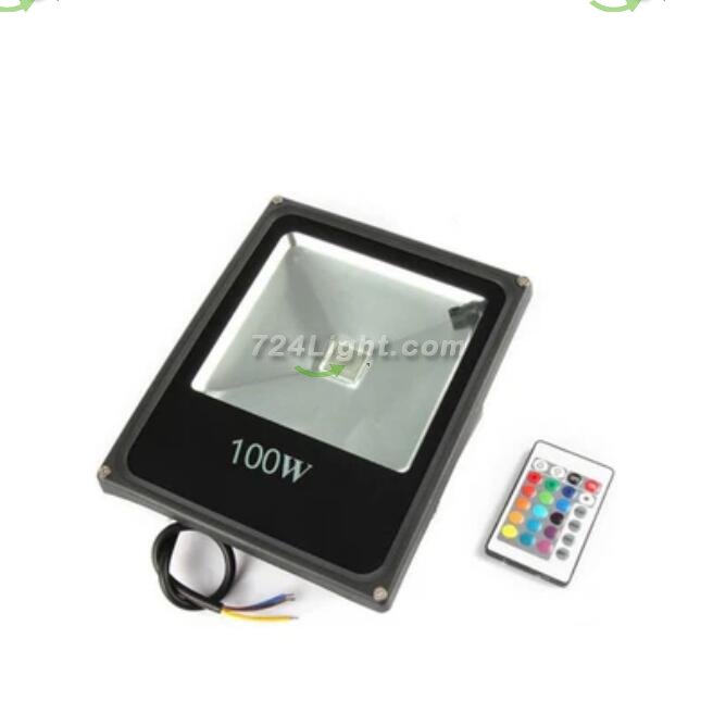 RGB Color Changing LED Floodlight with Remote Controller IP65 Waterproof