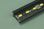 3 meter 118.1" Black LED Aluminium Super Slim 8mm Extrusion Recessed LED Aluminum Channel LED Profile With Flange