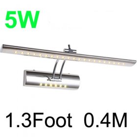 Brief Square Bar 5W LED Bathroom Lighting 1.3Foot 0.4M 5050LED 85-265V With Waterproof Driver Mirror light