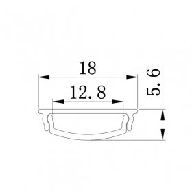 3 Meter 118.1â€ Recessed LED Corner Channels 18mm x 5.6mm Seamless Led Housing