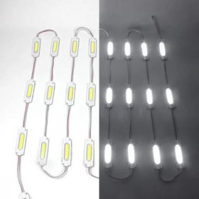 20pcs/pack LED Modules String with COB 2W LED 160°Beam DC12V 100LM 2W Module Light Waterproof IP65 with Adhesive Tape Back
