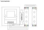 DC12-24V 3x4A RF Wireless Led Touch Panel RGB Controller For LED Strip Lights