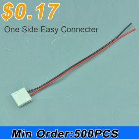 Wholesale Single Color Strip Light Connecter with Double Easy Clip Single optional Easy Connecter For 5050 3528 5630 10mm 8mm optional led strip light