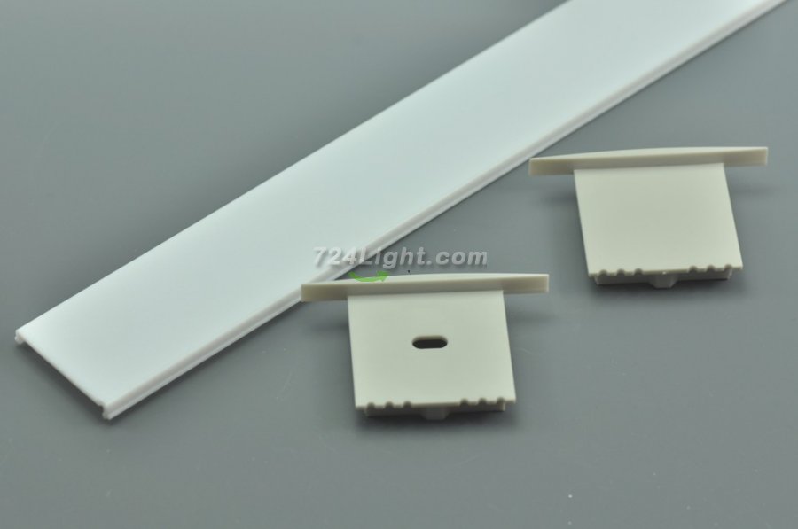 LED Channel Super Width 35mm With Wings Extrusion Recessed LED Aluminum Channel 1 meter (39.4inch) LED Profile