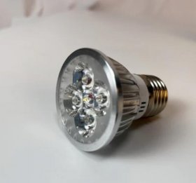 4Pack 3W(3x1W) 120V/220V AC LED Spotlight E27 Screw Base LED Light Bulb Aluminum Housing 30° Beam Angle