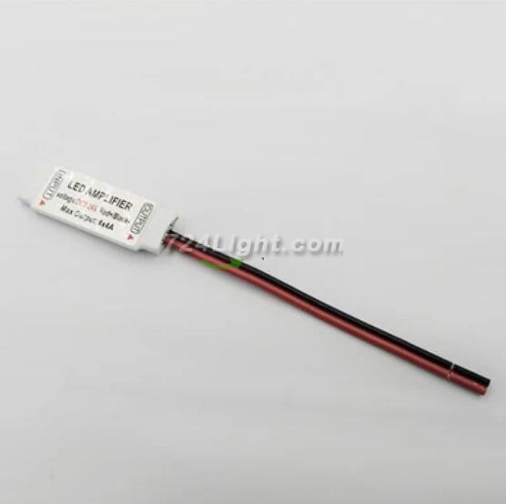 Mini RGBW Amplifier 4 Channel for 12V or 24V RGBW / RGBWW Color LED Flexible Strip Lights