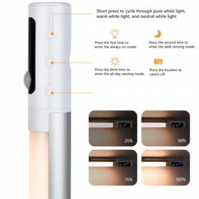 LED Motion Sensor Light Indoor, 2200mAh Rechargeable Closet Lights with Digital Display, 12.47in Wireless Under Cabinet Lighting for Closet, Wardrobe, Kitchen, Stair Indoor