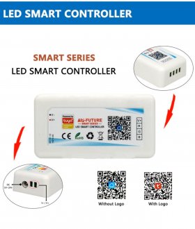 5V-24V DC Tuya APP Smart WiFi 2.4G RF Wireless RGB Remote LED Controller for RGB LED Strips