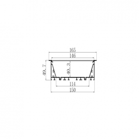 Slotted Edge Recessed Seamless Butt Jointable Linear Light Housing Kit 16550