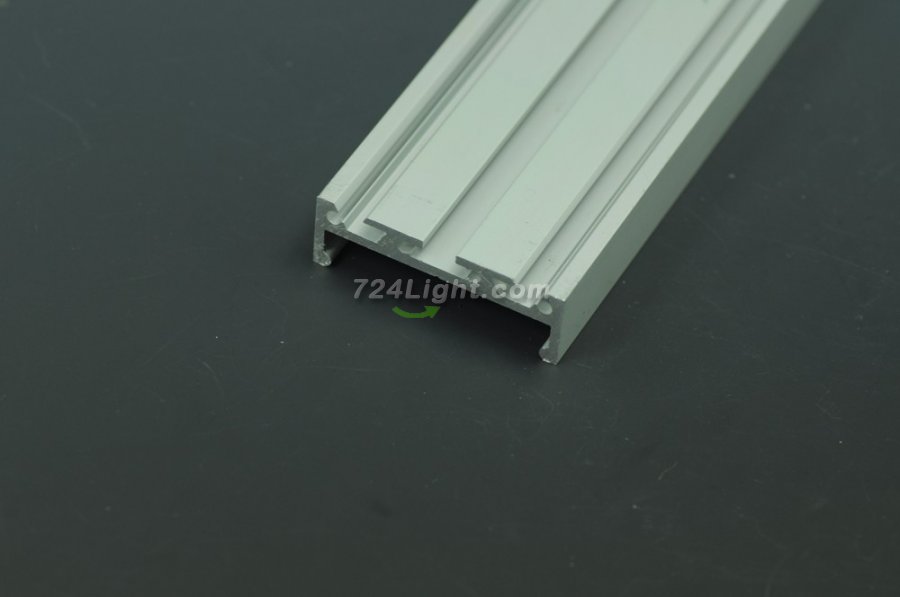LED Aluminium Channel 1 Meter(39.4inch) 42 mm(H) x 45 mm(W) For 5050 5630 Multi Row LED Strip Lights
