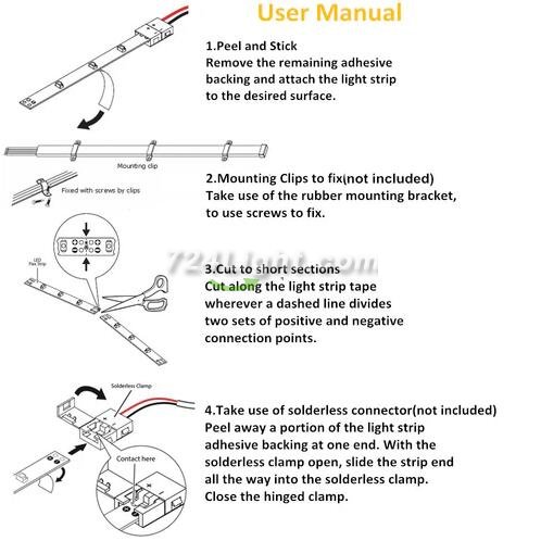 DC12V SMD3528-300-IR InfraRed 850nm, 940nm IR LED Strip Lighting, 60LEDs 4.8W Per Meter LED Tape