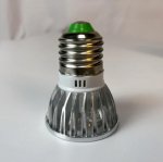 4Pack 3W(3x1W) 120V/220V AC LED Spotlight E27 Screw Base LED Light Bulb Aluminum Housing 30° Beam Angle