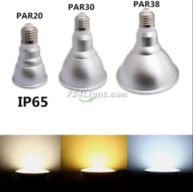 Outdoor PAR20 LED Light Bulb 7W 600Lumen (60W Equivalent) 120-degree Flood Beam E27/E26 Non-Dimmable Waterproof IP65 Par Light