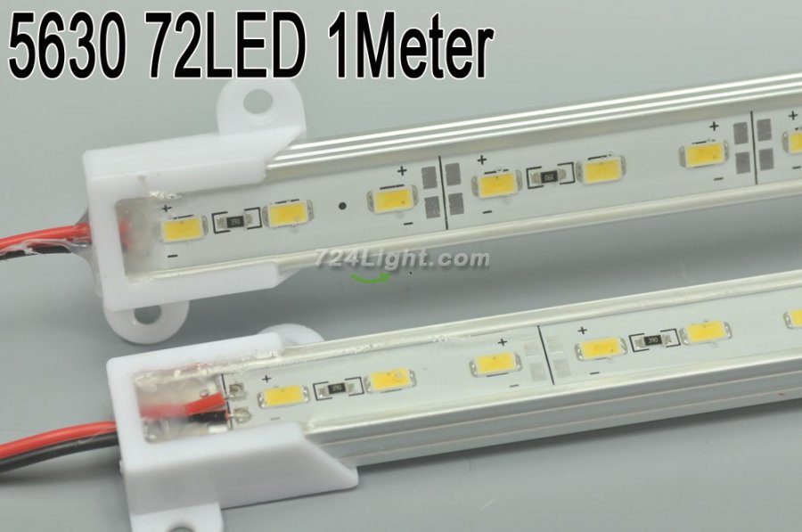 12V 1Meter Waterproof Strip light 40inch 5630 Rigid LED Strips Bar Aluminium Profile Rigid Strip Light