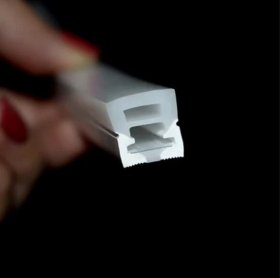 1M/5M/10M/20M Pack of T1212 3 Sides Postive Lighting Flexible LED Neon Light Housing Kit with End Caps and Mounting Clips Fit for 8mm Wide LED Strip