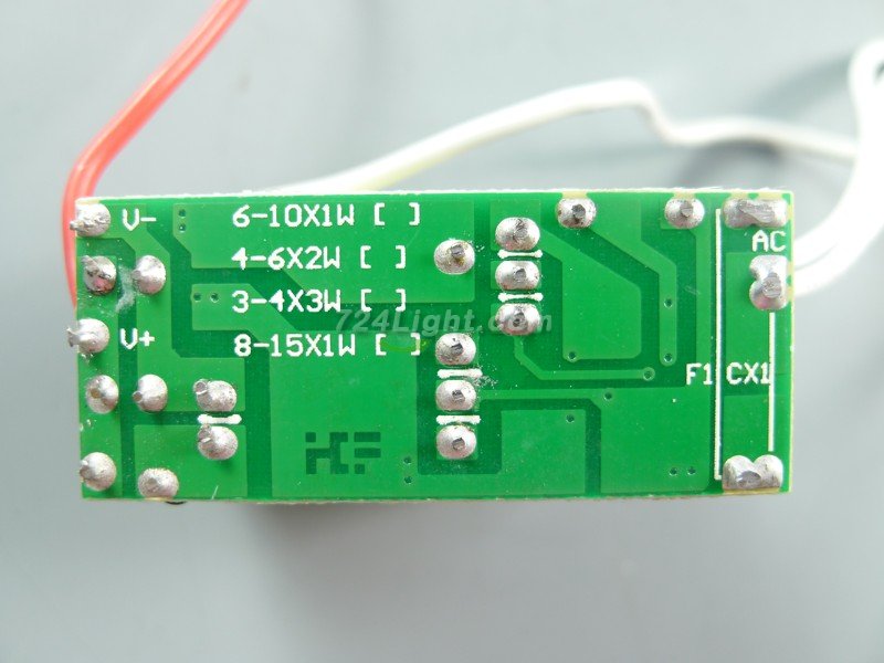 8-15x1W LED Power Supply 300mA DC 24V-40V Output AC 85-265V Input Bare Board LED Driver For LED Bulbs