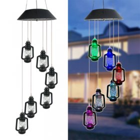 Solar Wind Chime Lights, Outdoor Waterproof Color Changing Led Lights for Garden Patio Yard Pathway Decoration