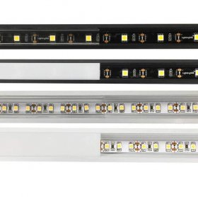 Silver U01 9x23mm U-Shape LED Aluminum Channel System for LED Strip Light Installation