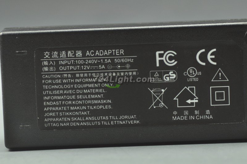 Wholesale 12V 5A Adapter Power Supply DC To AC 60 Watt LED Power Supplies For LED Strips LED Light