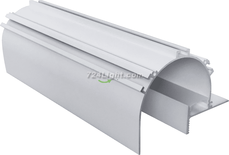 10069 Pre-embedded corner line light hard light strip shell aluminum groove