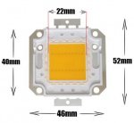 Epistar 20W High Power LED Beads Chip 1700 Lumens 35*35mil LED light