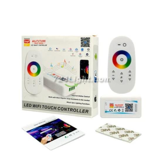 5V-24V DC Tuya APP Smart WiFi 2.4G RF Wireless RGB Remote LED Controller for RGB LED Strips