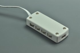 LED RGB Junction Box 4Pin 9Pin LED RGB Adapter Junction Box With 4PIN UL2468 200MM 22AWG Cable L901A