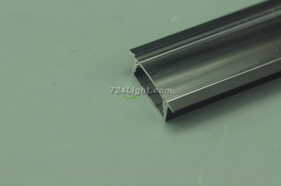 2.5 meter 98.4" Black Super wide 20mm Strip Recessed LED Aluminium Extrusion Recessed LED Aluminum Channel LED Profile