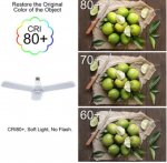 45W Deformable LED Garage Ceiling Lights 4500LM 6500K White 400 Watt Equivalent CRI80+ E26/E27 Base