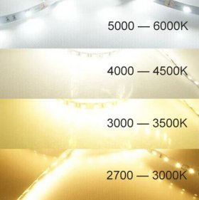 12V Dimmable SMD3528-600 Flexible LED Strips 120 LEDs Per Meter 8mm Width 600lm Per Meter