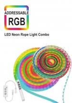 Free Shipping Addressable Pixel LED Light 12V T1616 NEON Dream Color WS2811 LED Strip Light Kit