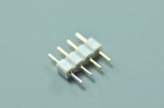 4 pins male copper electroplated for 5050/3528 RGB led strip lights